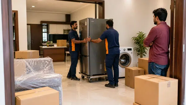 Appliance packing and moving preparation
