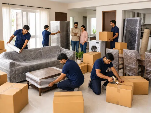 House shifting packing support in Indian home
