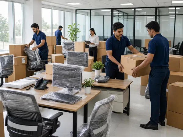 Office packing and moving support