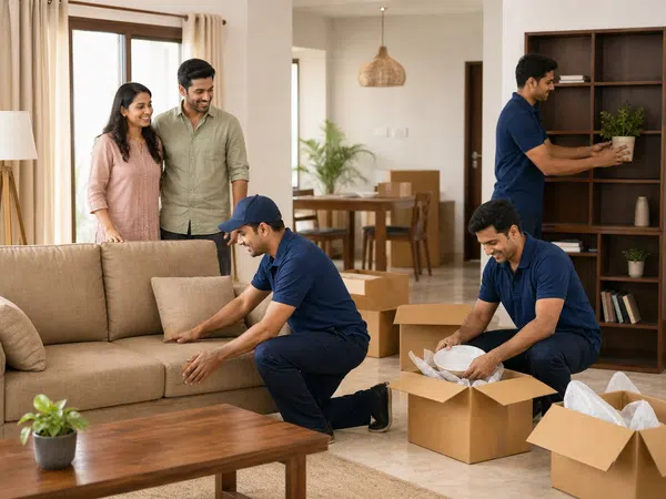 Unpacking support after delivery