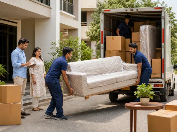 Packing and loading preparation for moving service